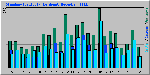 Stunden-Statistik im Monat November 2021