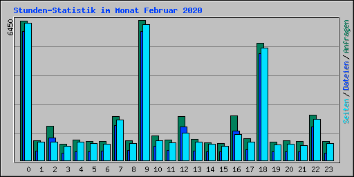 Stunden-Statistik im Monat Februar 2020