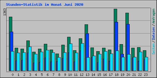 Stunden-Statistik im Monat Juni 2020