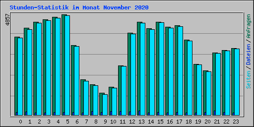 Stunden-Statistik im Monat November 2020