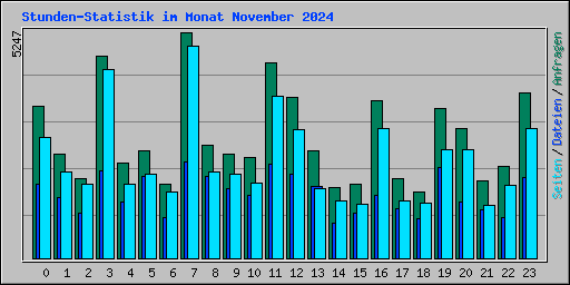 Stunden-Statistik im Monat November 2024